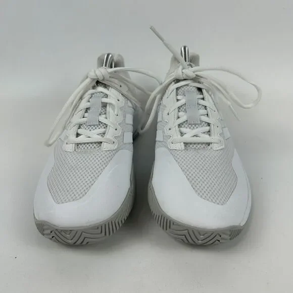 adidas Game Court 2 Tennis Sneakers Women Size 9 White Mesh Upper Lace Up GW4971 - Picture 2 of 10